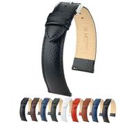 Hirsch Uhren-Armband Kansas L 18 mm Leder Schwarz 01502050-2-18