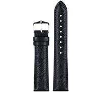 Hirsch Uhren-Armband Kansas L 18 mm Leder Schwarz 01502050-2-18