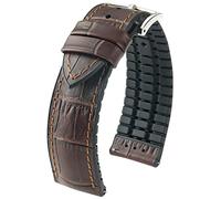 HIRSCH Uhren-Armband Paul - italienisches Kalbs-Leder - Alligator-Prägung - für Damen & Herren