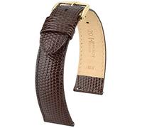 HIRSCH Uhren-Band Rainbow M - modisches Premium-Lederband für Deine Armbanduhr - Braun - 20 mm