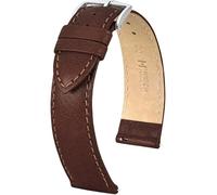 Hirsch Uhren-Lederarmband Forest L 22 mm Braun 17920210-2-22