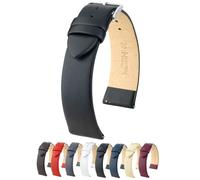 Hirsch Uhrenarmband aus echtem Leder mit Schnellverschluss und Edelstahl-Schnalle, weich, flexibel und bequem, mehrere Farben und Größen, Toronto