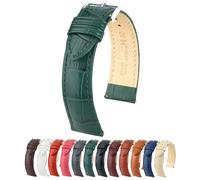 Hirsch Uhrenarmband Duke L 20 mm Leder Dunkelgrün 01028040-2-20