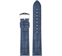 Hirsch Uhrenarmband Duke L 22 mm Leder Blau 01028080-2-22
