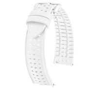 Hirsch Uhrenarmband Nyad M 20 mm Kautschuk Weiß 0920099100-2-20