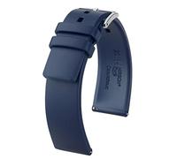 HIRSCH Unisex Caoutchouc Uhrenarmband Modell Pure 22 mm Blau