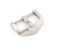 HIRSCH Unisex Dornschließe für Uhrenarmbänder L316 Edelstahl Modell Active 18 mm Silberfarben, matt