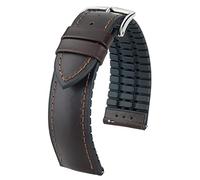 HIRSCH Unisex Performance Uhrenarmband Modell James 18 mm Braun