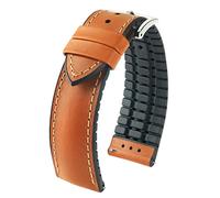 HIRSCH Unisex Performance Uhrenarmband Modell James 20 mm Goldbraun