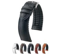 HIRSCH Unisex Performance Uhrenarmband Modell Paul 20 mm Schwarz