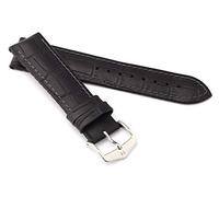 HIRSCH Unisex Performance Uhrenarmband Modell Paul 21 mm Schwarz