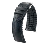 HIRSCH Unisex Performance Uhrenarmband Modell Paul 22 mm Schwarz