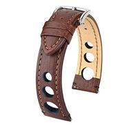 HIRSCH Unisex Uhrenarmband aus Büffelkalb Rally 22mm