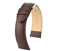 HIRSCH Unisex Uhrenarmband Büffel Style Modell Kansas 20 mm Braun