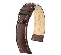 Hirsch Unisex Uhrenarmband Büffelkalb Modell Boston 18 mm Braun
