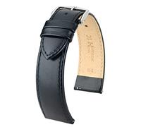 HIRSCH Unisex Uhrenarmband Rindboxleder Modell Osiris 18 mm Schwarz