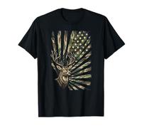 Hirschjagd Camo Amerikanische Flagge - Buck USA T-Shirt