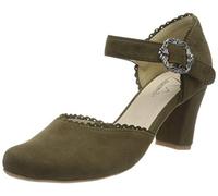 Hirschkogel Damen 3005715 Pumps, Grün Khaki 046, 37 EU