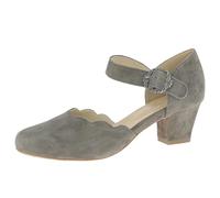 Hirschkogel Damen Trachten Pumps, Anthrazit, 37 EU