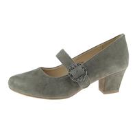 Hirschkogel Damen Trachten Pumps, anthrazit, 40 EU