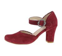 Hirschkogel Damen Trachten Pumps, Burgund, 35 EU