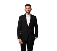 Hirschthal Business Anzugsakko Herren 2-Knopf Sakko Regular Fit - mit Kleidersack - Sakko Schwarz 29