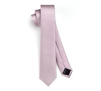 HISDERN Krawatte Herren Schmale Krawatten für Männer solide Seidenkrawatte klassische formelle Krawatte für Hochzeit Party Business 6cm