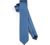 HISDERN Krawatte Herren Schmale Krawatten für Männer solide Seidenkrawatte klassische formelle Krawatte für Hochzeit Party Business 6cm