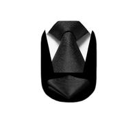 HISDERN Krawatten für Herren Schwarze Beerdigung Krawatte mit Einstecktuch Set Klassisch Formal Schlips Herren Elegant Business Party