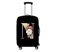 Hiseng Elastisch Kofferhülle Kofferschutzhülle Gepäck Cover Reisekoffer Hülle Koffer Schutzhülle Luggage Cover Waschbarer Kofferüberzug (S (18-20inch),N)