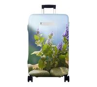 Hiseng Kofferschutzhülle Elastisch, Koffer Schutzhülle für 18-32 Zoll Gepäck Kofferhülle Waschbarer Reisetrolley, Luggage Cover Gepäckabdeckungen Schutzhaube für Koffer (Gras,S)