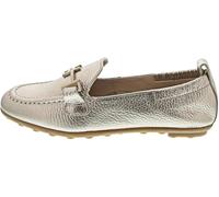 Hispanitas - Mokassin-Schuh aus Leder, nautische Verzierung mit Kette, ohne Schnürsenkel, dünne Gummisohle, klassisch, für: Damen, Sekt, 41 EU