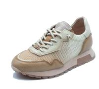 Hispanitas SHV264825 Bolero Desert Sneakers für Damen aus Leder und Stoff, Beige, Sandfarben, 39 EU