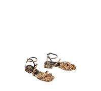 HISUN-LKD Sandalen mit Ledersohle für Damen, Cannelle, 39 EU