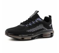Hitmars Sportschuhe Herren Turnschuhe Laufschuhe Running Sport Schuhe Sneaker Straßenlaufschuhe Luftkissen Atmungsaktiv Gym Tennis Schwarz 40