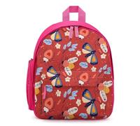 Hixingo Kinderrucksack, 3D Tier Rucksack Kinder, Kindergartenrucksack für Mädchen/Jungen 3-10 Jahr, Kinderrucksack, Grosse Rucksack, Schulranzen für Schule (Roter Schmetterling)