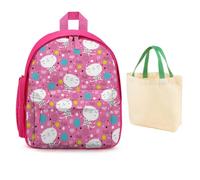 Hixingo Kinderrucksack Mädchen, Rucksack Kleinkind Lässig Kinderrucksack für 2-4 Jahre Kinder Kindergartenrucksack Mädchen, Tagesrucksack, 3D Tier (Tanzende Katze 01)