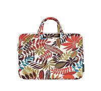 Hixingo Laptop-Handtasche für Frauen 12 13 14 15 Zoll Elegant Blumen Aktentasche GroßeComputer-Umhängetasche Arbeitstasche Messenger Bag Laptoptasche (Orangenblätter,15 Zoll)