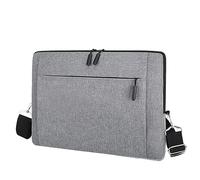 Hixingo Laptop-Handtasche für Frauen 13 14 15.6 Zoll Wasserdichtes Oxford Aktentasche Computer-Umhängetasche Arbeitstasche Messenger Bag Laptoptasche Schultertasche Kompatibel (14.1,grau)