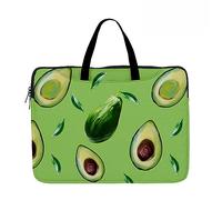 Hixingo Laptop-Handtasche für Frauen 13 14 15 Zoll Aktentasche 3D Druckmuster Arbeitstasche Computer-Tasche Tragbare Bag Laptop-Schutzhülle Laptoptasche (15”,Avocadomuster 3)