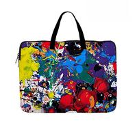 Hixingo Laptop-Handtasche für Frauen 13 14 15 Zoll Aktentasche 3D Druckmuster Arbeitstasche Computer-Tasche Tragbare Bag Laptop-Schutzhülle Laptoptasche (13”,Sprühfarbe 5)