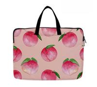 Hixingo Laptop-Handtasche für Frauen 13 14 15 Zoll Aktentasche 3D Druckmuster Arbeitstasche Computer-Tasche Tragbare Bag Laptop-Schutzhülle Laptoptasche (14”,Pfirsichmuster 4)