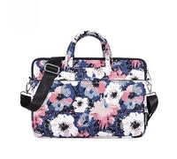 Hixingo Laptop-Handtasche für Frauen 13 14 15 Zoll Aktentasche Große Computer-Umhängetasche Professionelle Arbeitstasche Messenger Bag Laptoptasche Schultertasche Kompatibel (15’,Blaue Blume)