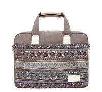 Hixingo Laptop-Handtasche für Frauen 13 14 15 Zoll Boho Aktentasche Große Computer-Umhängetasche Professionelle Arbeitstasche Messenger Bag Laptoptasche Schultertasche (15 Zoll,Khaki)