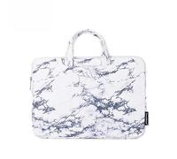 Hixingo Laptop-Handtasche für Frauen 13 14 15 Zoll Wasserdichtes Aktentasche Computer-Tasche Arbeitstasche Tragbare Bag Laptop-Schutzhülle Laptoptasche (15”,weisser Marmor)
