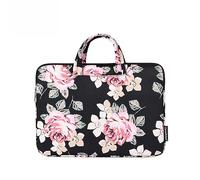 Hixingo Laptop-Handtasche für Frauen 13 14 15 Zoll Wasserdichtes Aktentasche Computer-Tasche Arbeitstasche Tragbare Bag Laptop-Schutzhülle Laptoptasche (14”,Blumenmuster C)