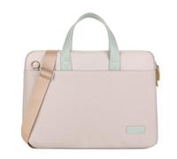 Hixingo Laptop-Handtasche für Frauen 14/15.6 Zoll Wasserdichtes Oxford Aktentasche Computer-Umhängetasche Arbeitstasche Messenger Bag Laptoptasche Schultertasche Kompatibel (15,6 Zoll,beigegrün)