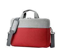 Hixingo Laptop-Handtasche für Frauen 15.6 Zoll Wasserdichtes Oxford Aktentasche Computer-Umhängetasche Arbeitstasche Messenger Bag Laptoptasche Schultertasche Kompatibel (41x30x5cm,Rot)