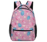 Hixingo Rucksack Kinder Kindergartenrucksack für Mädchen Jungen, 3D Osterei Drucke Kinderrucksack, Grosse Kita KapazitätSchulranzen Komfort Schulranzen (Rosa J,42x31x15cm)