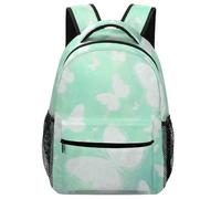 Hixingo Rucksack Kinder Kindergartenrucksack für Mädchen/Jungen, 3D Schmetterling Druck Kinderrucksack, Grosse Kita KapazitätSchulranzen Komfort Schulranzen (Grün,42x31x15cm)